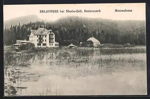 AK Maria-Zell /Steiermark, Herrenhaus am Erlaufsee