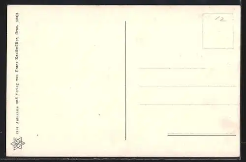 AK Irdning, Ortsansicht gegen den Grimming