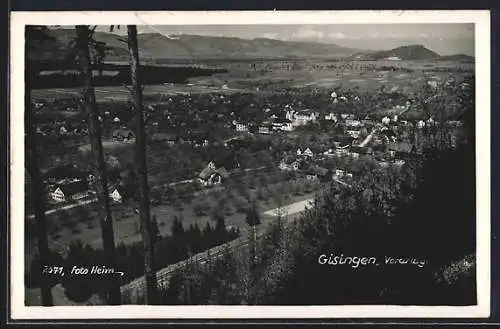 AK Gisingen /Vorarlberg, Ortsansicht mit Umgebung