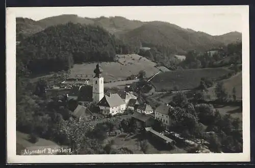 AK Reinsberg, Ortsansicht aus der Vogelschau