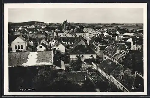 AK Eggenburg, Panoramablick über die Ortschaft