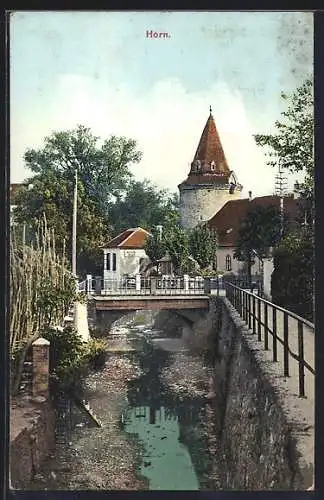 AK Horn, Partie am Kanal und Brücke