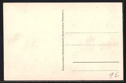 AK Hannover, 9. Deutsches Sängerbundesfest 1924, Umzug auf der Strasse