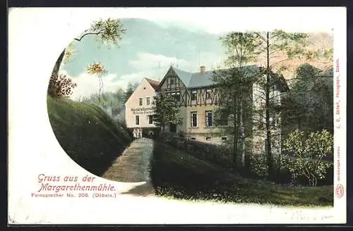 AK Döbeln, Gasthaus Margarethenmühle