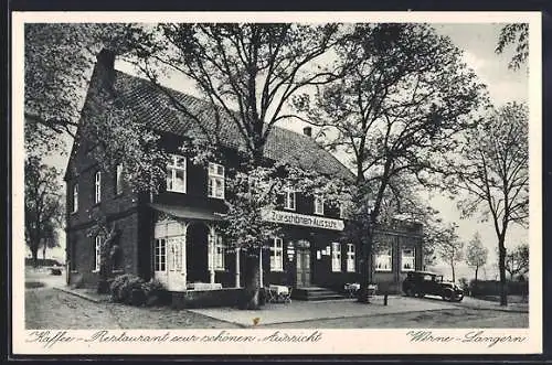 AK Werne-Langern, Kaffee-Restaurant Zur schönen Aussicht