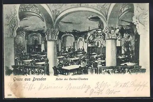 AK Dresden, Keller des Central-Theaters