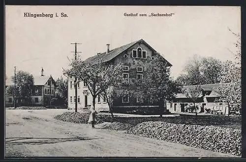 AK Klingenberg i. Sa., Gasthof zum Sachsenhof