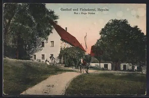 AK Heynitz, Gasthof-Fleischerei Dietze