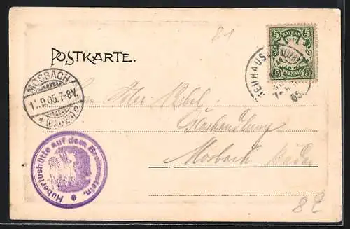 AK Bad Feilnbach, Jagdhaus Hubertushütte auf dem Breitenstein