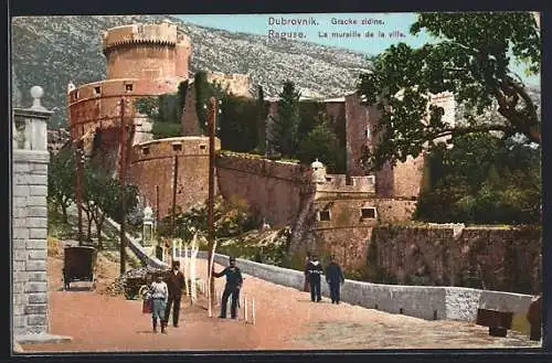 AK Dubrovnik / Ragusa, Gracke zidine, la muraille de la ville