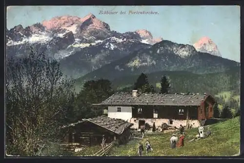 AK Partenkirchen, Gasthaus Eckbauer