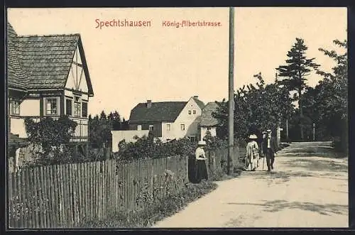 AK Spechtshausen, Blick in die König-Albrechtstrasse