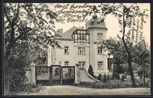 AK Kreischa, Sanatorium Dr. Kropf, Villa