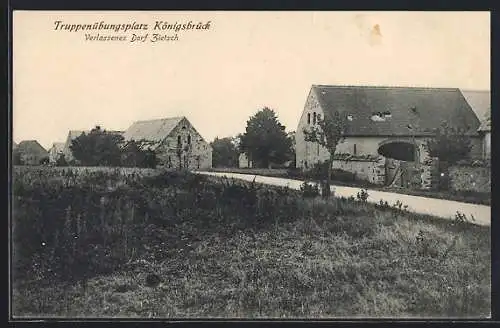 AK Königsbrück, Truppenübungsplatz - Verlassenes Dorf Zietsch