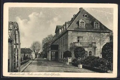 AK Radebeul, Schloss Wackerbarth, Ruhe in der Niederlössnitz