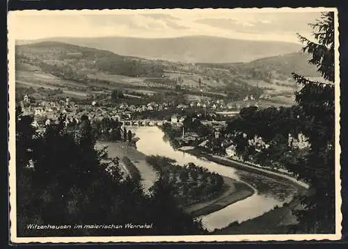 AK Witzenhausen, Ortsansicht mit Werra