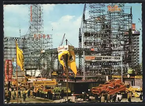 AK Hannover, Messegelände, Erdbaugeräte Schmidt-Koch, Siebmaschinen Flämrich