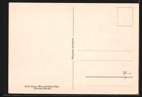 AK Altenhof b. Essen, Blick auf Siedlung, Fried. Krupp Aktiengesellschaft