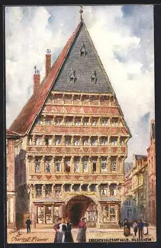 Künstler-AK Charles F. Flower: Hildesheim, Das Knochenhaueramthaus