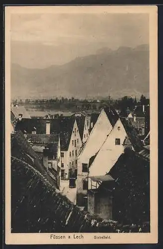 AK Füssen a. Lech, Blick auf das Giebelfeld