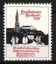 Reklamemarke Landshut, Landshuter Hochzeit 1475, historische Festveranstaltung