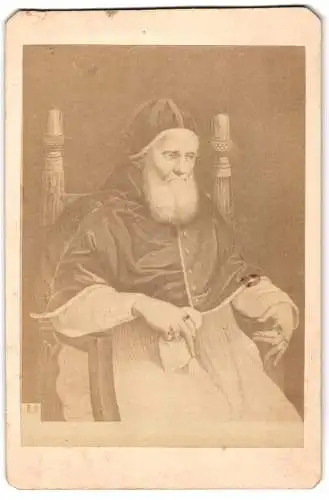 Fotografie unbekannter Fotograf und Ort, Papst Julius II, nach Gemälde von Raphael