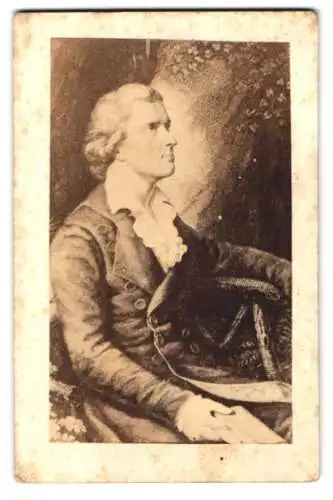 Fotografie unbekannter Fotograf und Ort, Portrait Friedrich Schiller