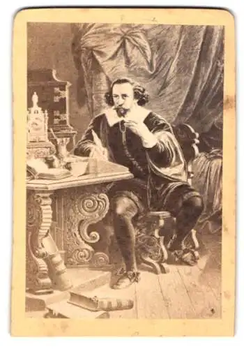 Fotografie unbekannter Fotograf und Ort, Shakespear, englischer Schriftsteller und Dramatiker, nach einem Gemälde