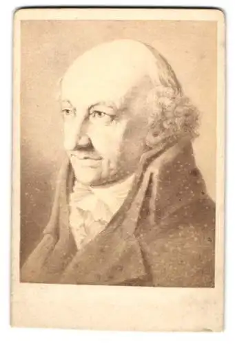 Fotografie E. H. Schrieder, Berlin, Portrait Chr. M. Wieland, nach einem Gemälde