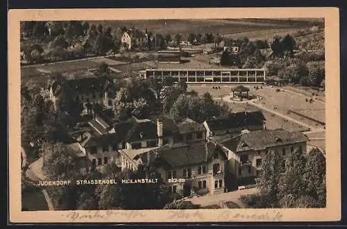 AK Judendorf-Strassengel, Die Heilanstalt aus der Vogelschau