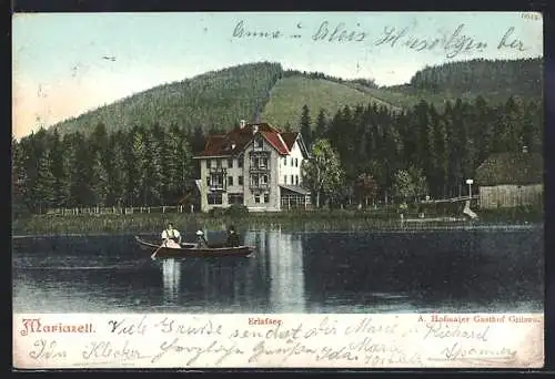 AK Mariazell, Partie auf dem Erlafsee