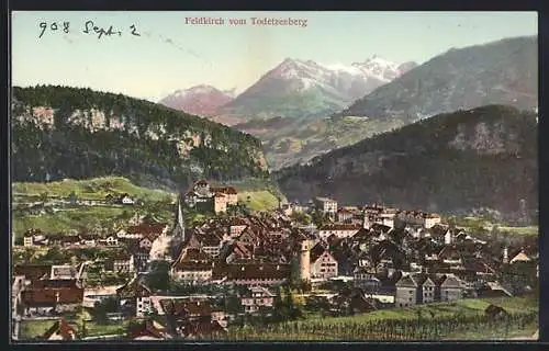 AK Feldkirch, Blick vom Todetzenberg