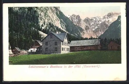 AK Weichselboden, Schützenauers Gasthaus in der Höll