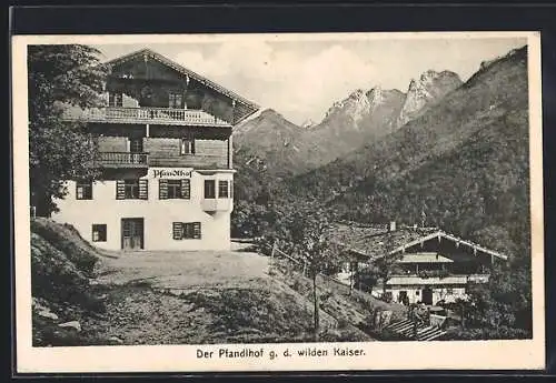 AK Ebbs, Gasthaus Pfandlhof im Kaisertal