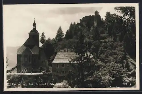 AK Unzmarkt, Frauenburg und Kirche