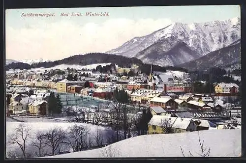 AK Bad Ischl, Winterbild