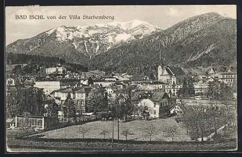 AK Bad Ischl, Ortsansicht von der Villa Starhemberg