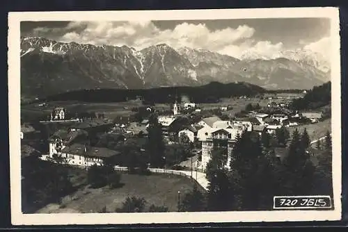 AK Igls, Ortsansicht vom Berg aus