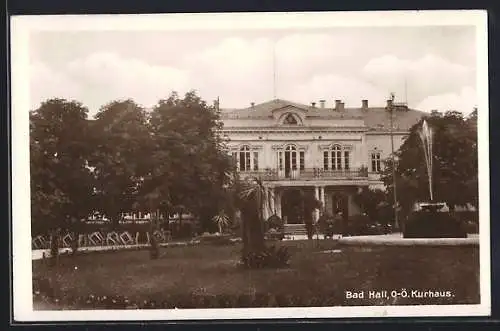 AK Bad Hall /O-Ö, Partie am Kurhaus