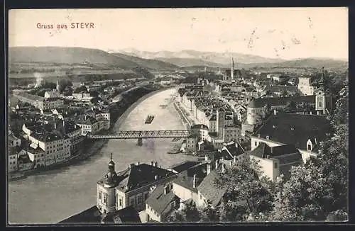 AK Steyr, Totalansicht mit dem Fluss