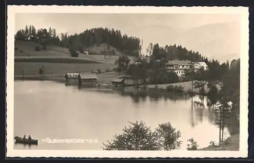 AK Gleinkersee /O. Ö., Ortsansicht am Wasser