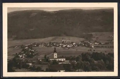 AK Aigen-Schlägl /Oberösterreich, Totalansicht im Tal