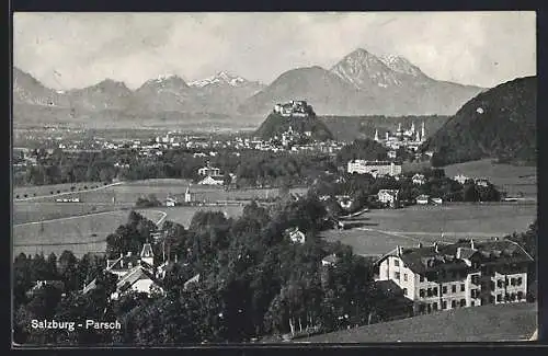 AK Salzburg-Parsch, Gesamtansicht aus der Vogelschau