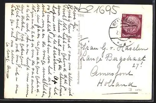 AK Westendorf /Tirol, Ortsansicht vom Berghang aus