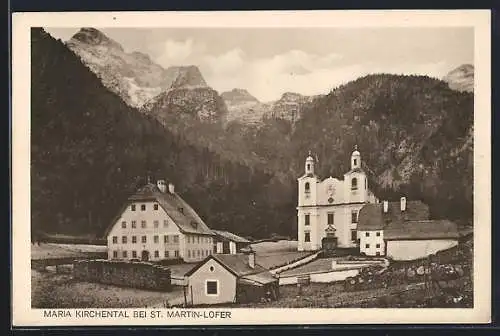 AK Maria Kirchental, Ortsansicht