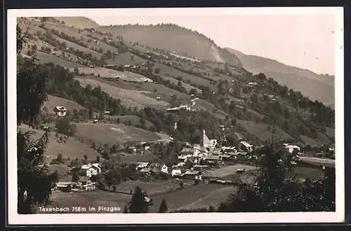 AK Taxenbach im Pinzgau, Gesamtansicht im Bergidyll