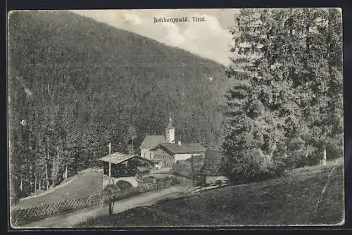 AK Jochberg /Tirol, Jochbergwald, Blick auf die Kirche