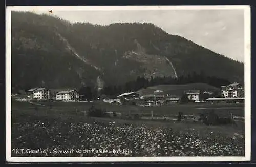 AK Vorderthiersee bei Kufstein, Gasthof zum Seewirt, Panorama