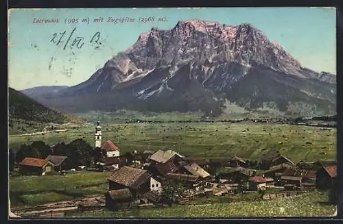 AK Lermoos, Teilansicht mit Zugspitze