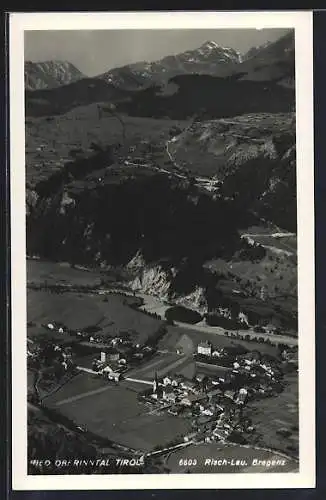 AK Ried /Oberinntal, Fliegeraufnahme von Ort und Umgebung